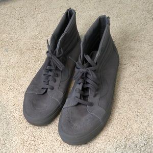 Vans grey high top mens sneaker